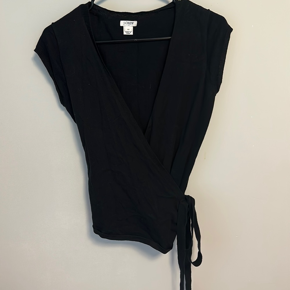 J crew wrap style shirt